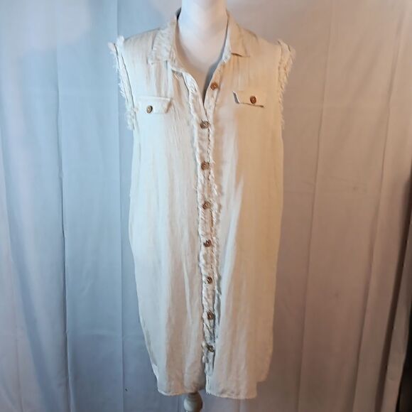 Mlle Gabrielle Linen Blend Dress - Picture 9 of 9